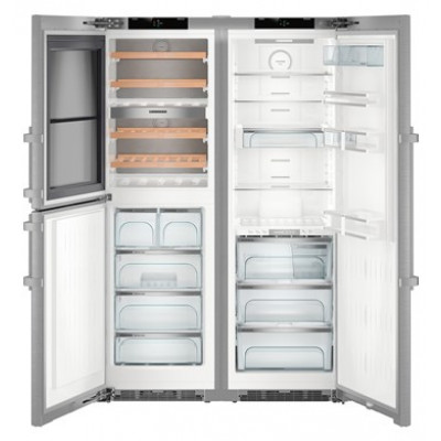 Liebherr SBSes 8496 frigorifero side-by-side Libera installazione Acciaio inossidabile 645 L A+++
