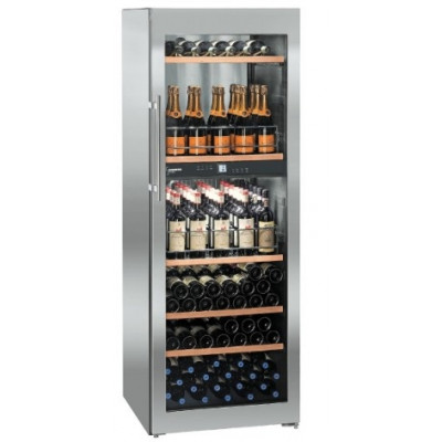 Liebherr WTpes5972 Vinidor Libera installazione Cantinetta vino con compressore Acciaio inossidabile 155 bottiglie A
